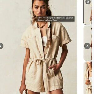 Free People Rhodes Chino Coverall XS